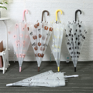 포유렐라 투명 동물원 방수 튼튼한 장우산 자동 우산