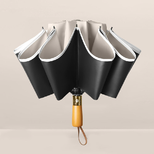 포유렐라 원목 거꾸로우산 3단 우양산 튼튼한 접이식 대형우산 양우산